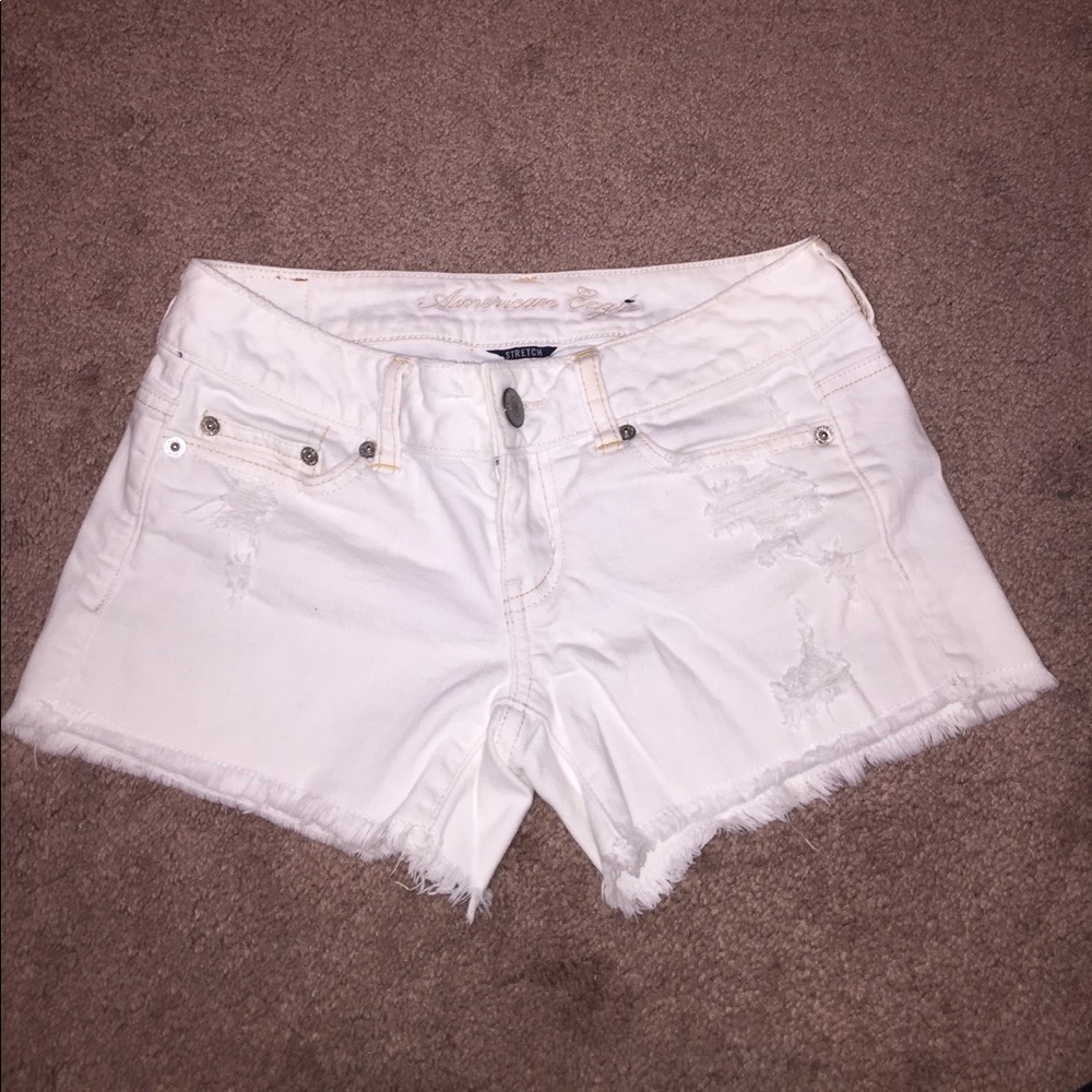 American eagle denim stretch shorts