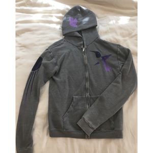 Free City grey and purple sweatshirt size 1