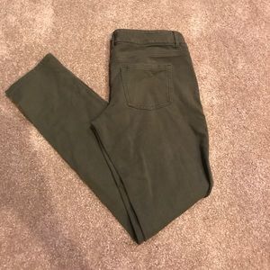 Olive green jegging! Excellent condition!