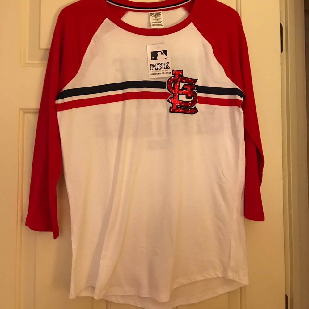 NWT Pink Cardinals Baseball tee