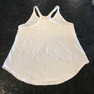 White lululemon racer back tank