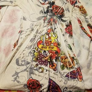 Ed Hardy quarter sleeve shirt