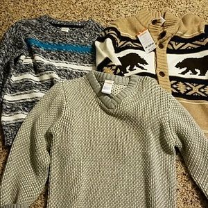 3 Gymboree EUC Boys Sweaters 5/6