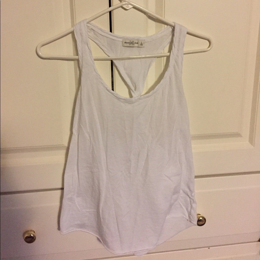 White Abercrombie and Fitch tank top