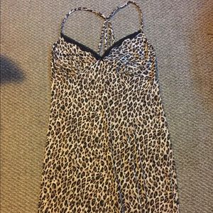 Leopard print night gown