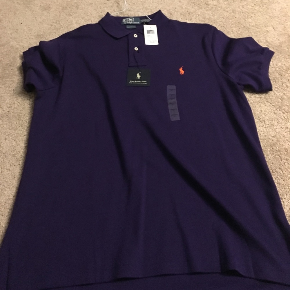 Purple Interlock Polo - NWT