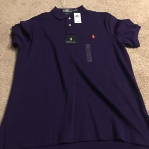 Purple Interlock Polo - NWT