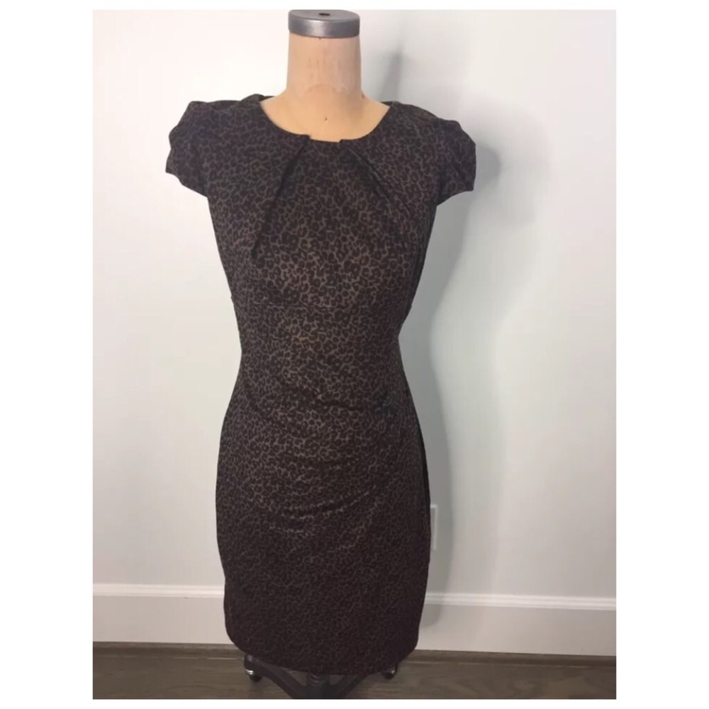 BEBE Suede Leopard Dress Size Medium