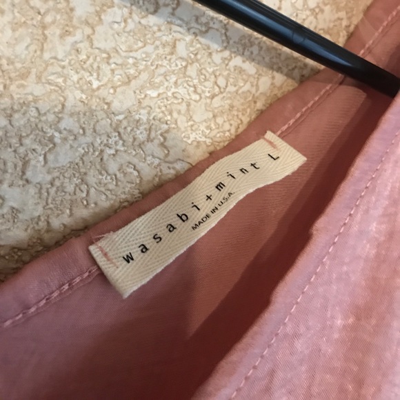 Wasabi + mint shimmer knotted top - Picture 4 of 6