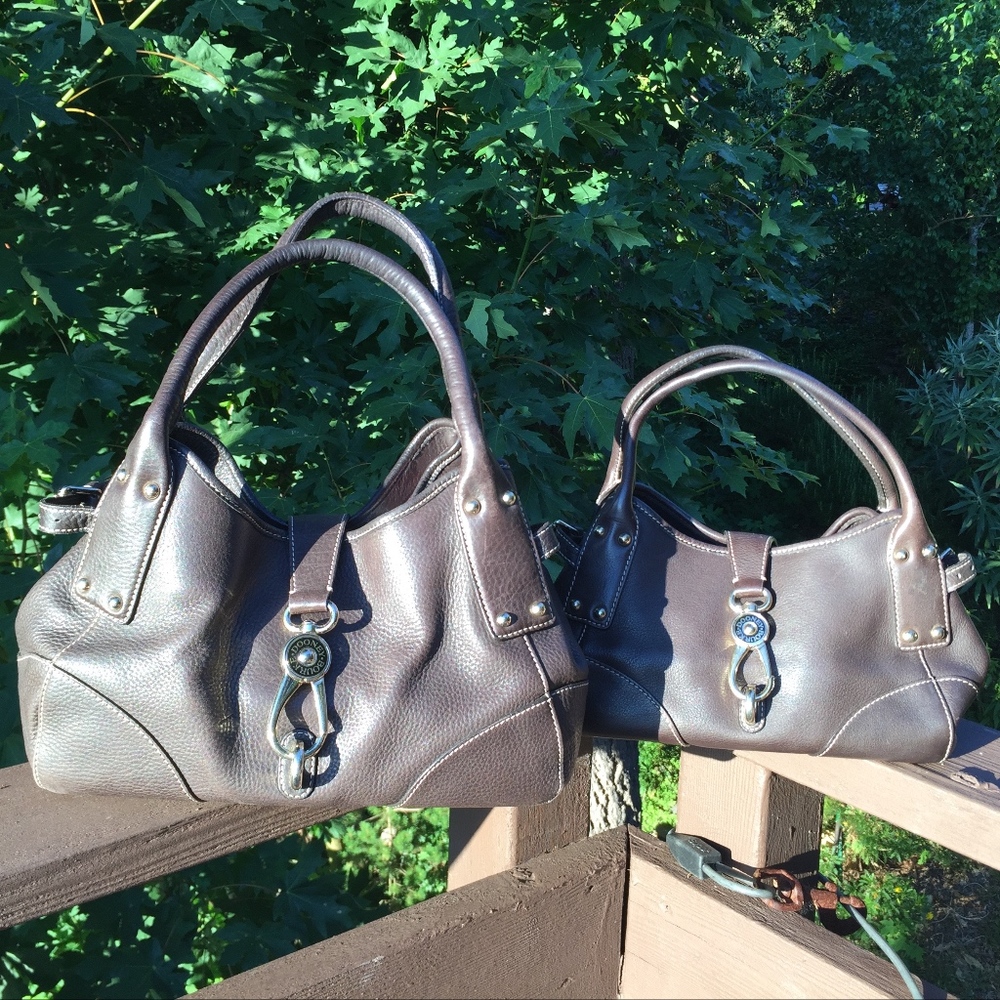 BOTH!!! MEDIUM & SMALL Logo Lock Satchels