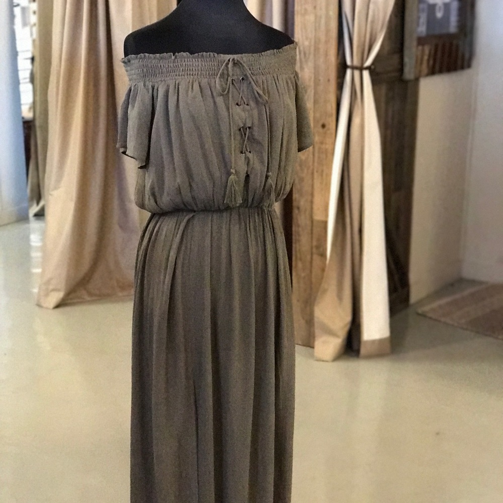 Boho Off-the-Shoulder Maxi