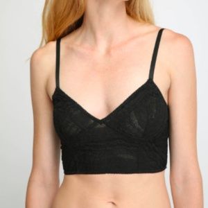 Free people black lace bralette