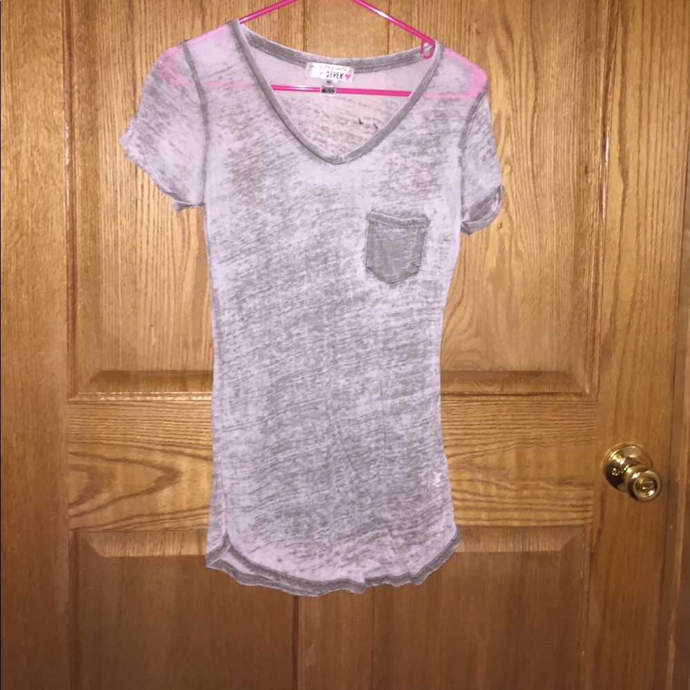 Acid wash tee