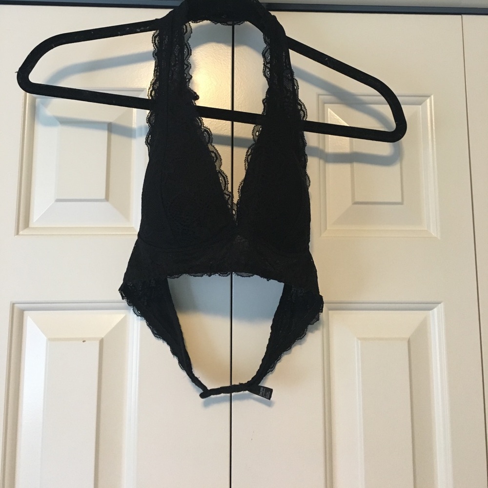 Black Free Press Bralette