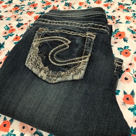 Silver Bootcut Jeans - Picture 1 of 8
