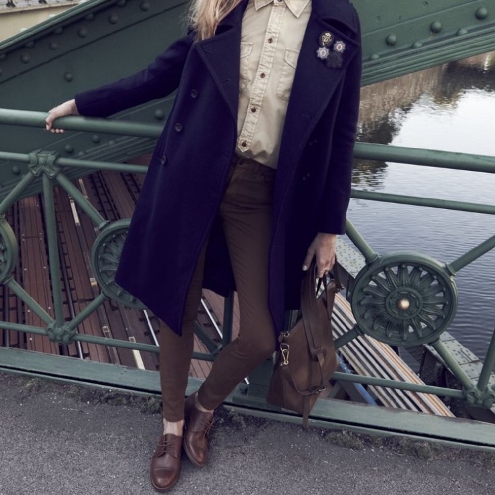 👖Madewell Skinny Army Green Ankle Sateen Pant - Picture 7 of 7