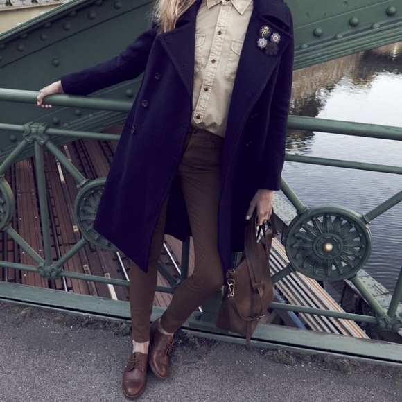 👖Madewell Skinny Army Green Ankle Sateen Pant - Picture 7 of 7