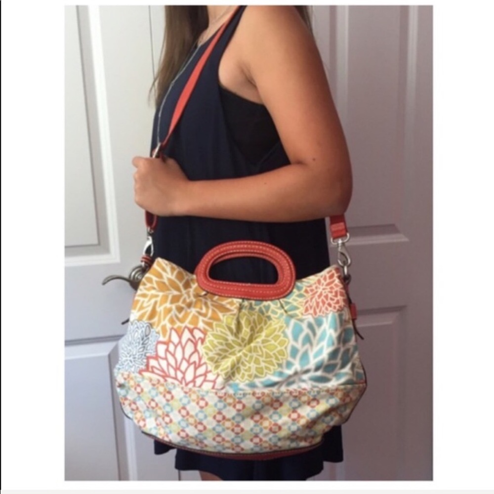 Fossil Canvas And Leather Satchel - image 1