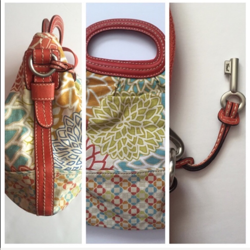 Fossil Canvas And Leather Satchel - image 3