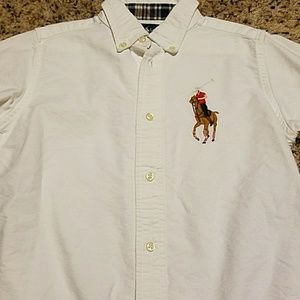 Polo Boys Button Down Dress Shirt Size 6
