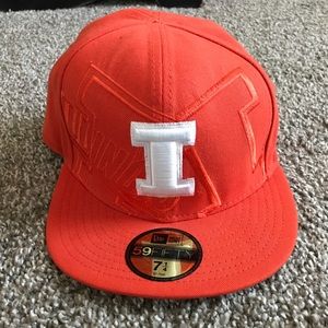 Illinois New Era 59fifty fitted hat.
