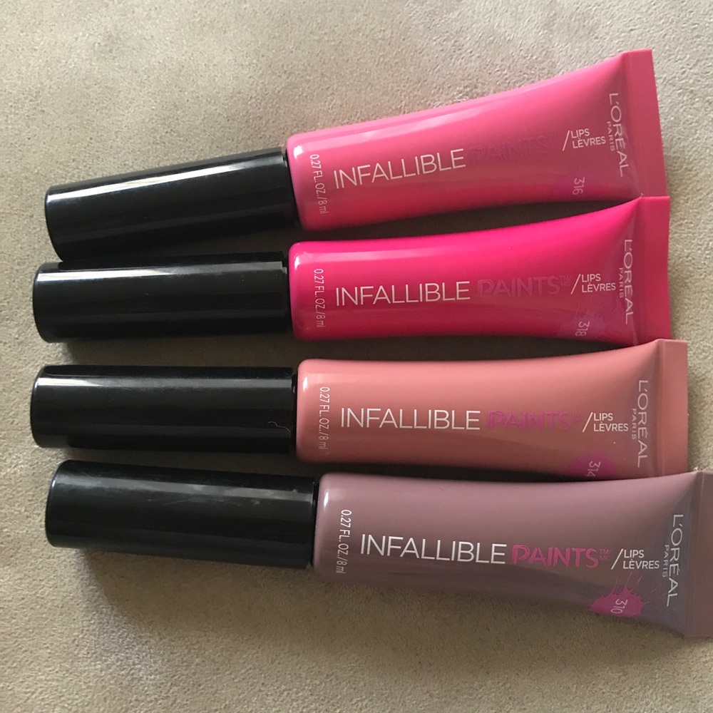L'Oreal Lip Infallible color (4 different shades)