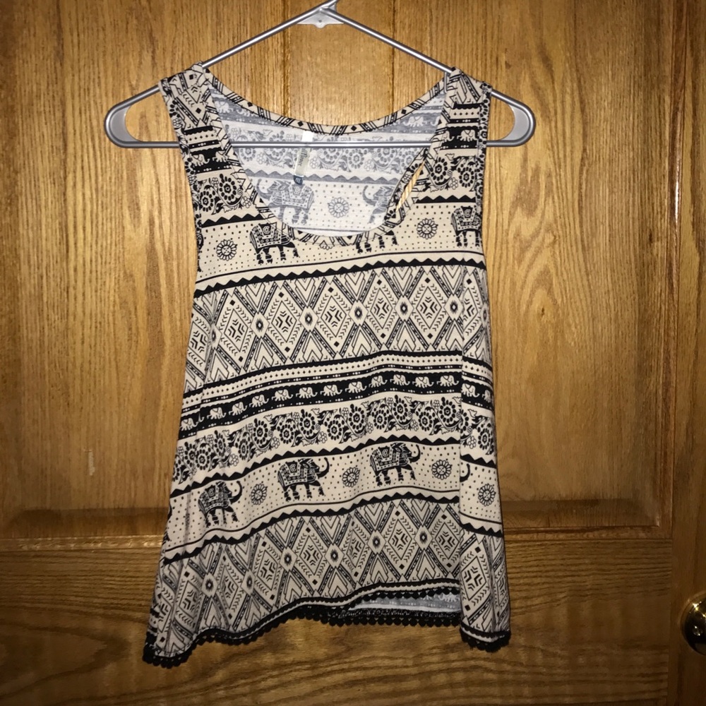 Aztec printed tank top