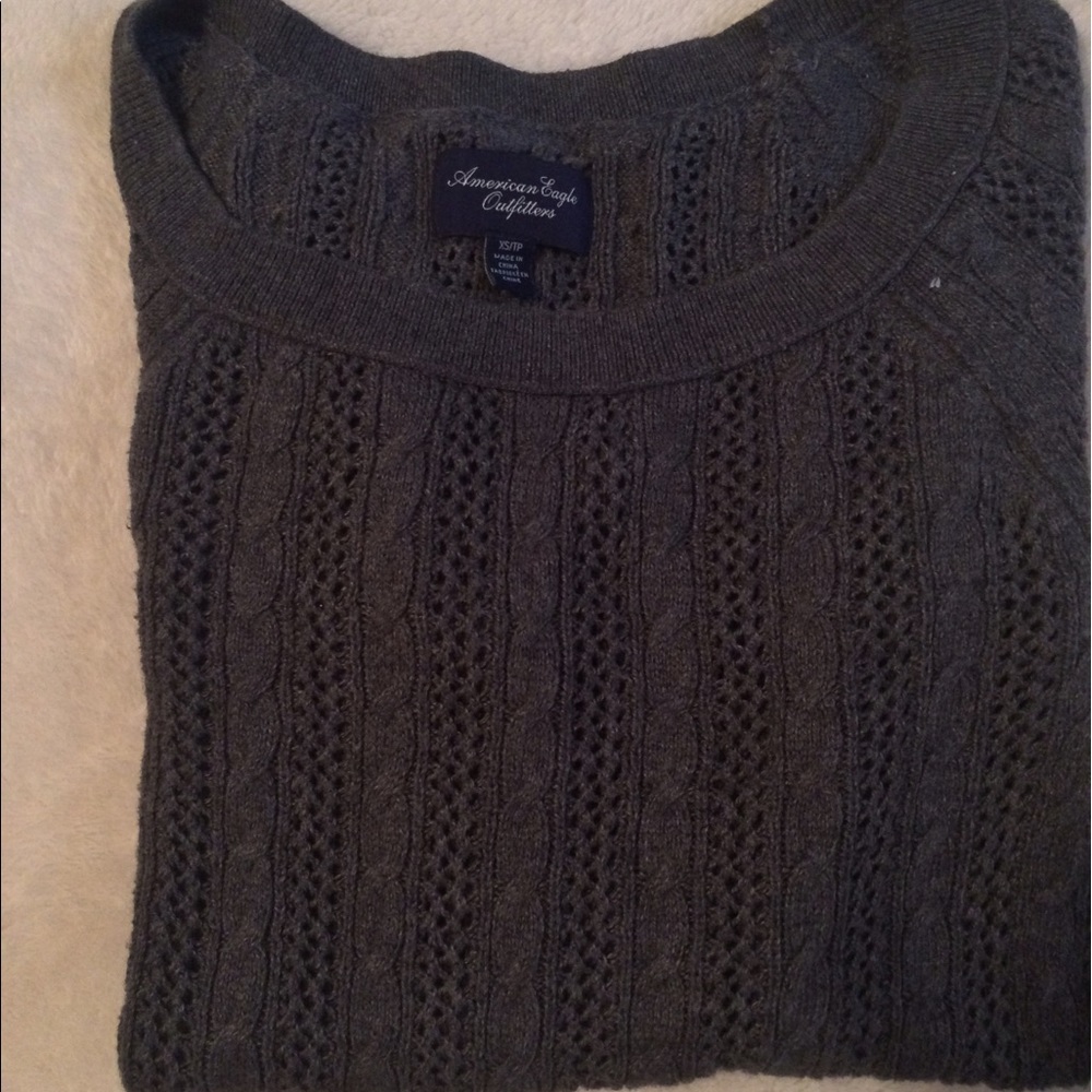 American Eagle Grey Women's XS sweater