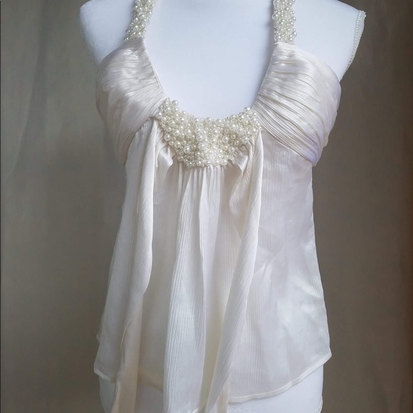 Bebe Pearl Halter top - Picture 3 of 6
