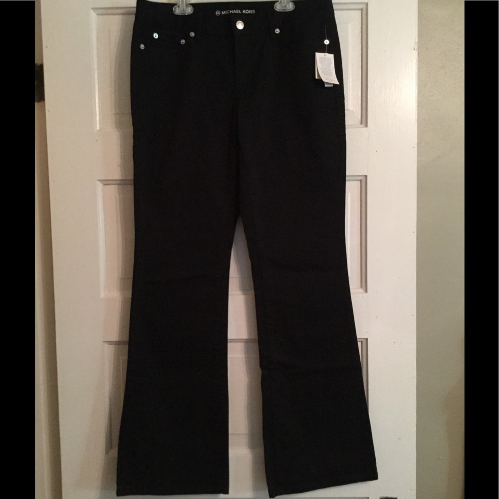 Michael Kors black boot cut jeans--NWT, Size 8