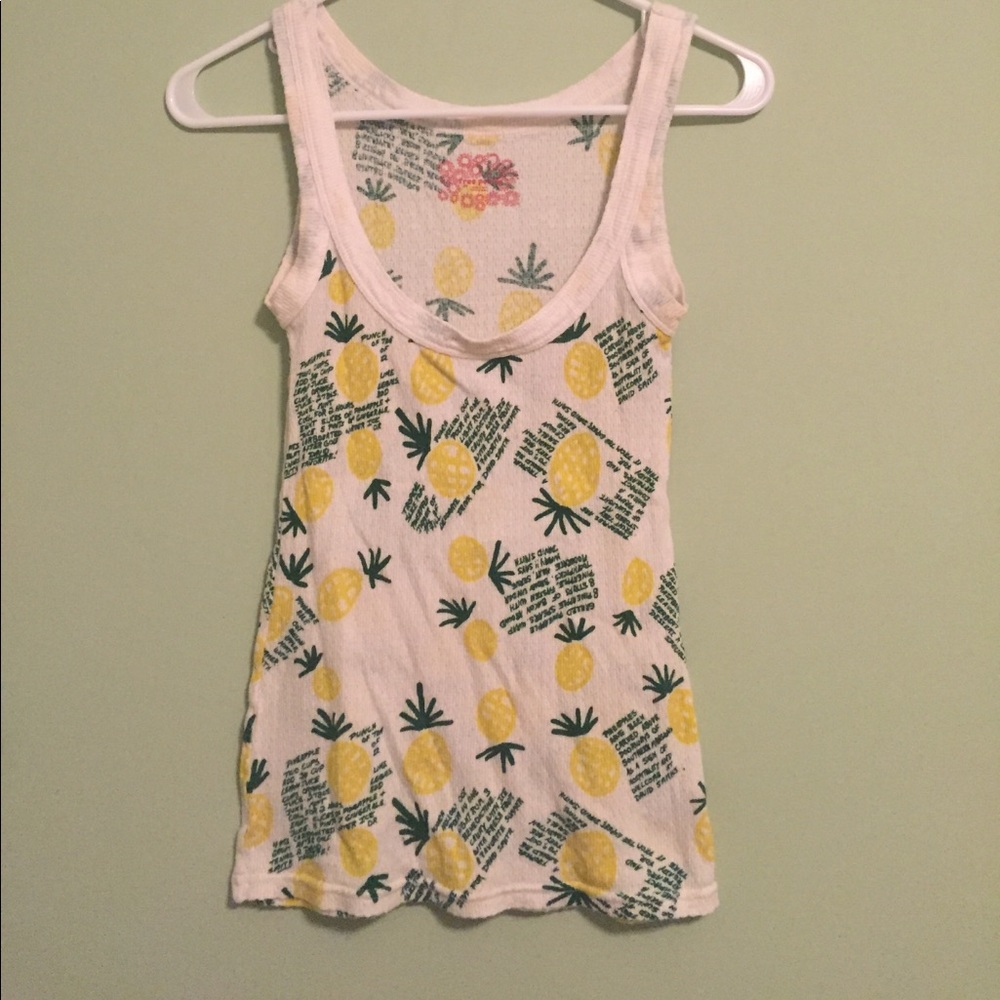 Free People Pineapple print tank
