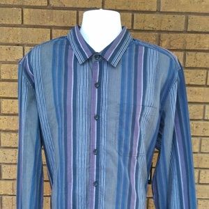 Sean John Multi Color Stripe Shirt size 3XL
