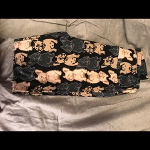 Lularoe OS Frenchie LEGGINGS rare