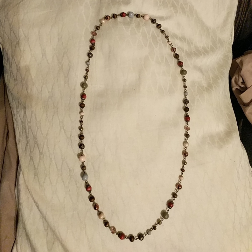 Multi-colored beaded necklace