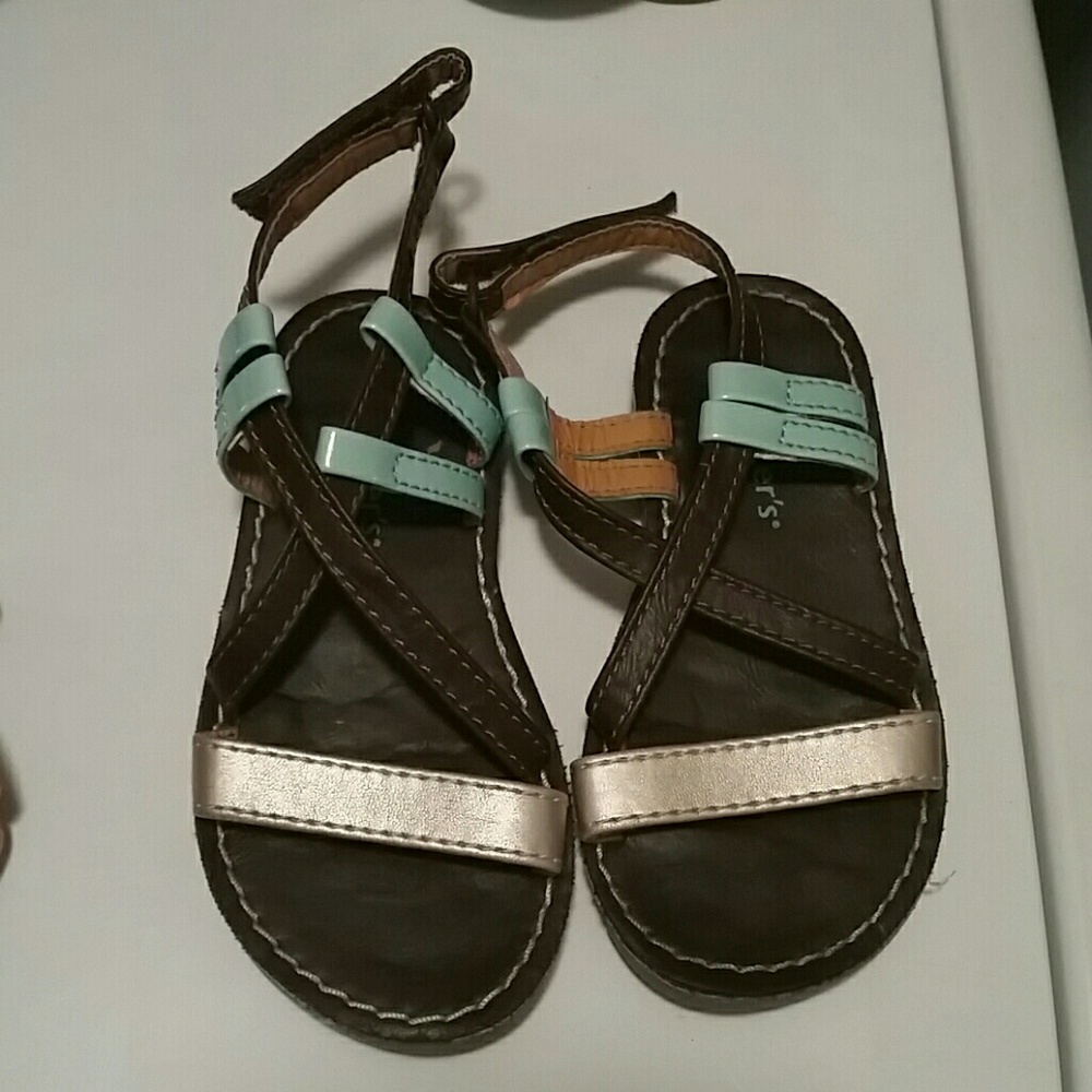 Girls size 8 like new sandals