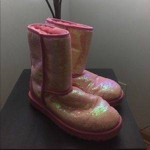 Uggs pink sequin