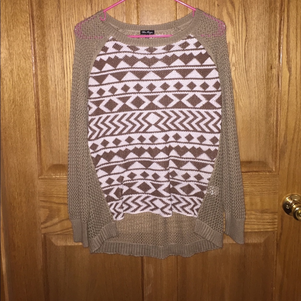 Tan knit sweater