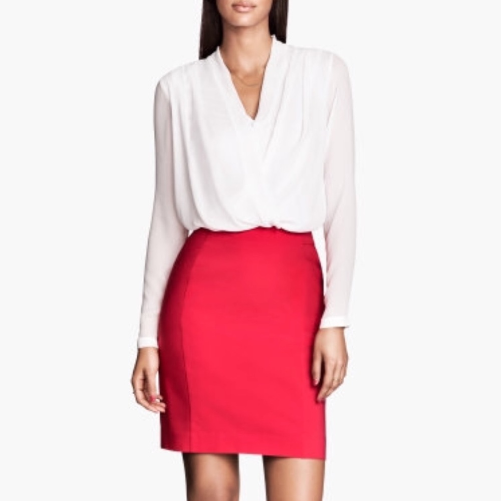 H&M Red Skirt