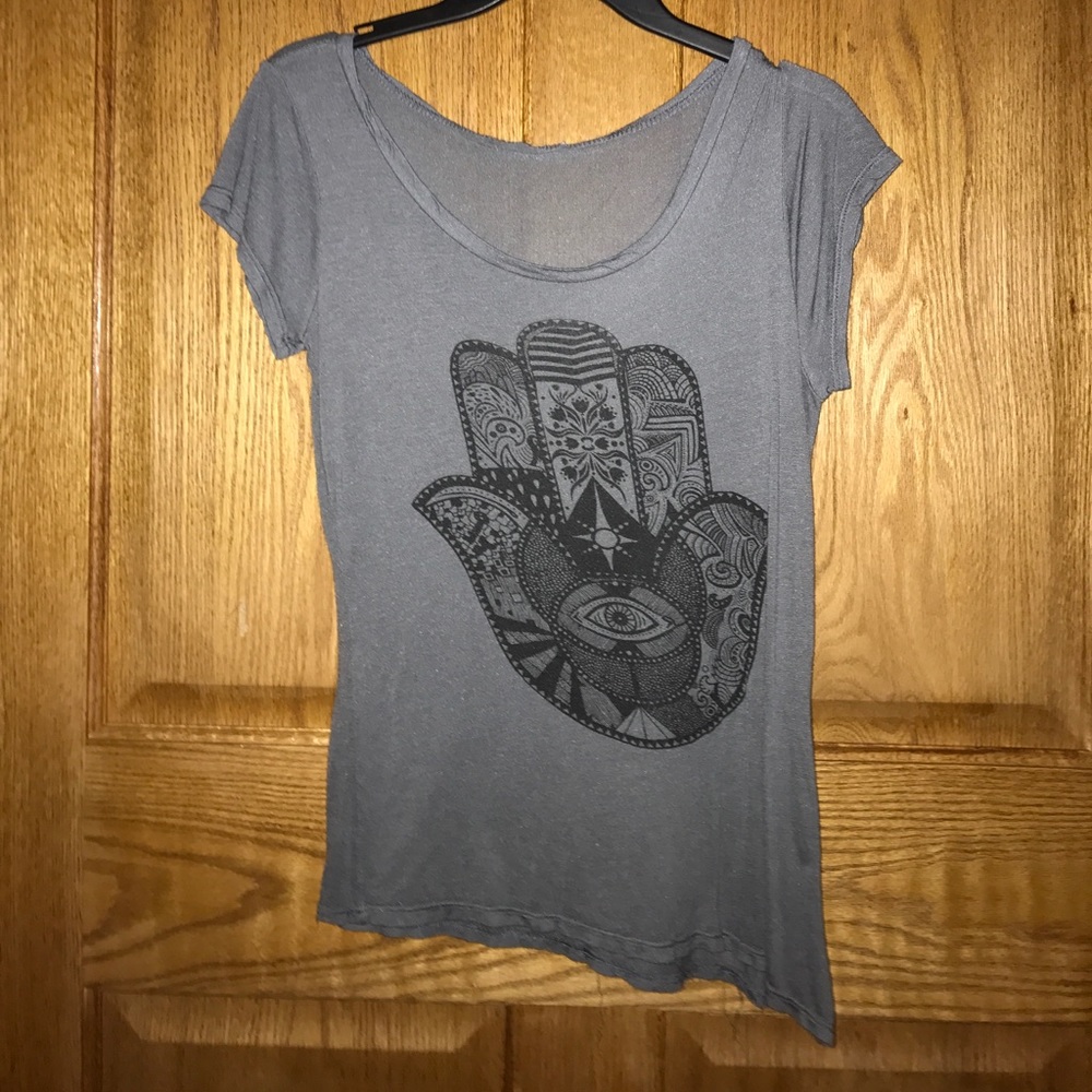 Gray graphic Tee