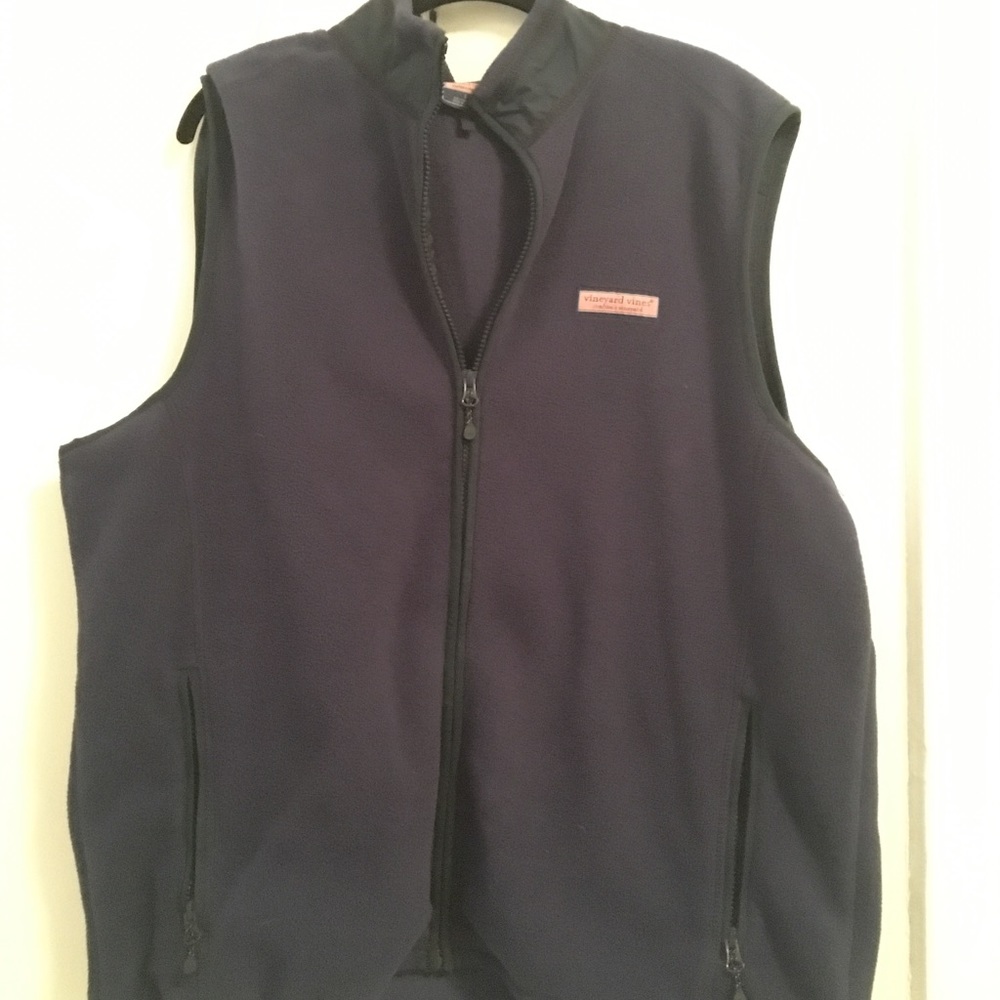 Vineyard Vines Navy fleece vest