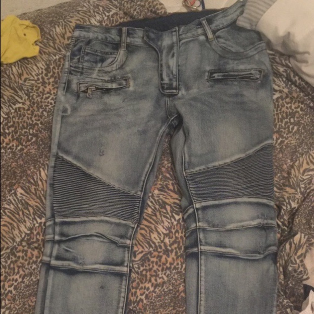 Men Light Blue Balmain Jeans