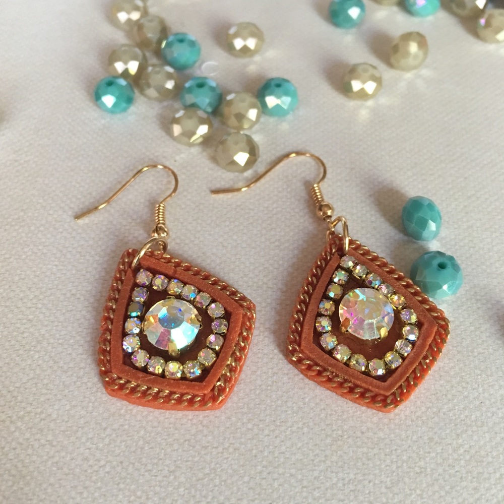 Cute rhinestone earrings