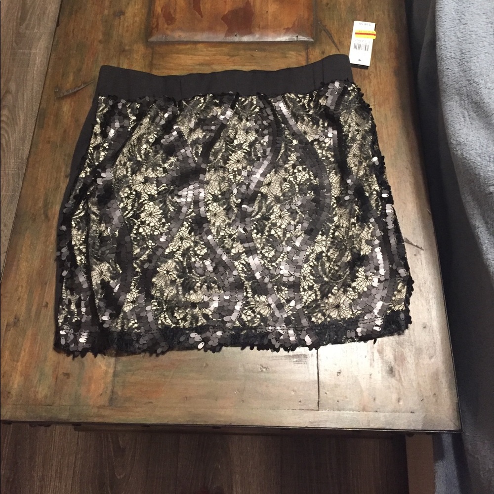 Sequin mini skirt