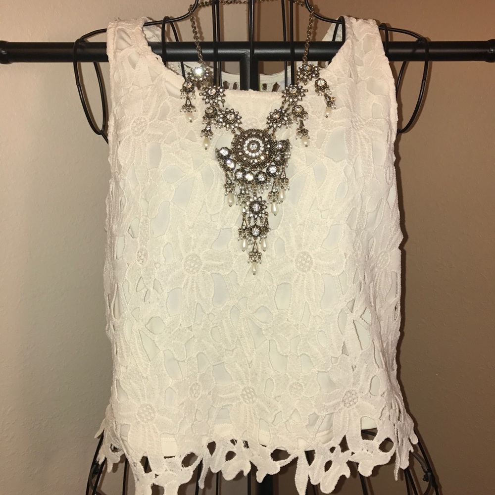 Lace tank