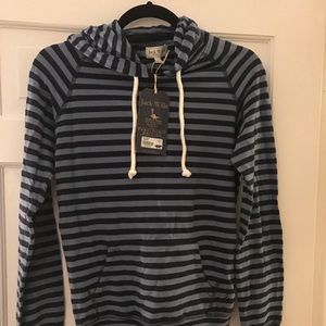 New Jack Wills Blue Striped Hoodie