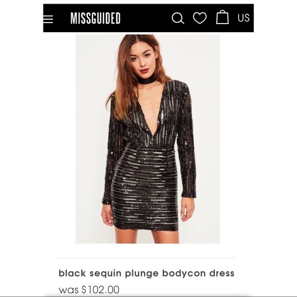 Missguided Dresses & Skirts - **NWT** GORGEOUS SEQUIN BODY-CON DRESS.
