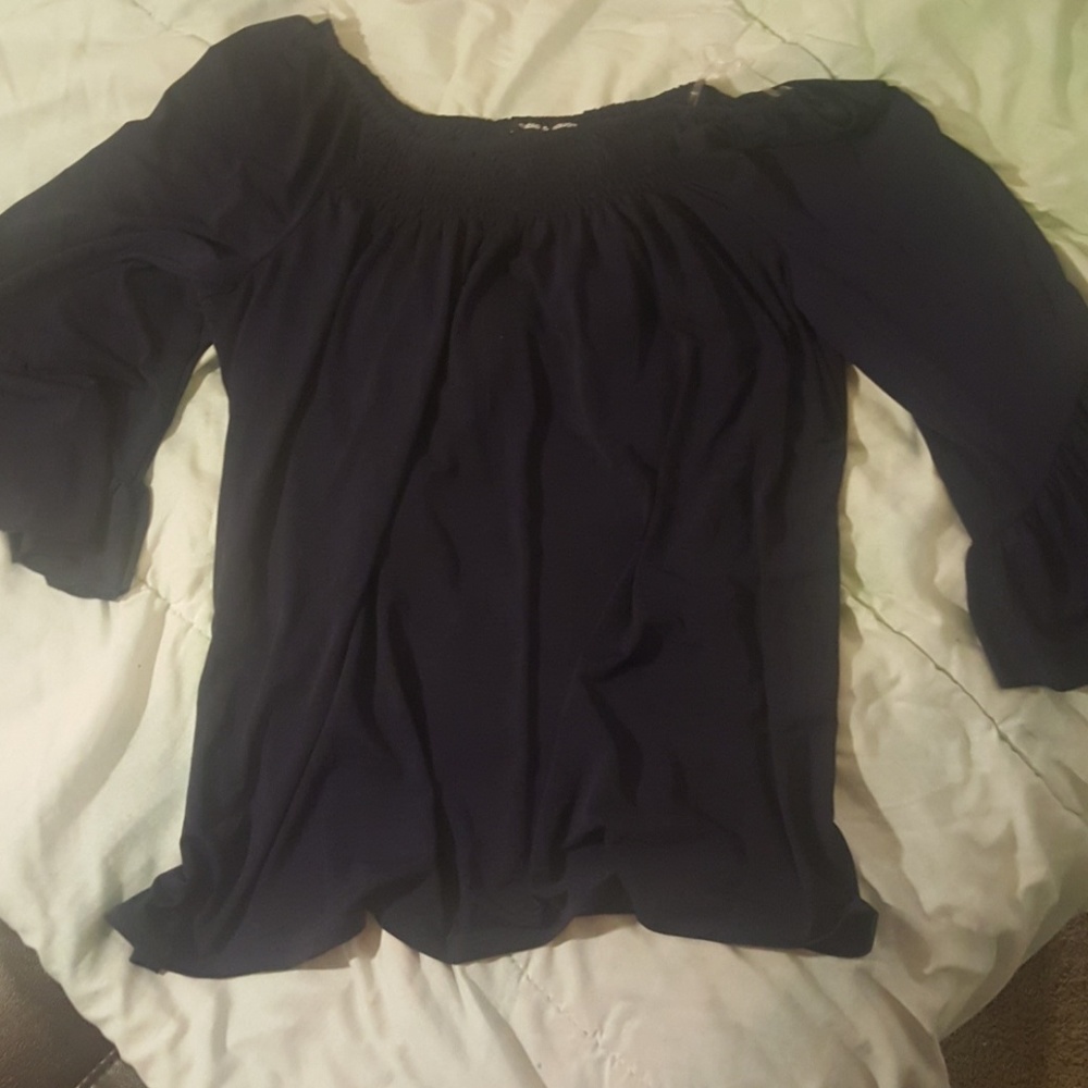 Navy blouse