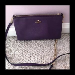 Purple Coach Wristlet