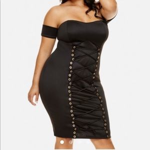 Black corset dress... NEVER WORN