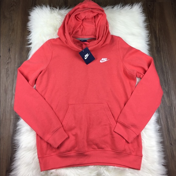 Nike Tops - NWT Nike Women's Peach Hoodie Sweater L